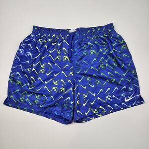 Nike Digi‎ Swoosh Ombre Lap 7 Volley Short Swim Trunk Men's XXL Racer Blue